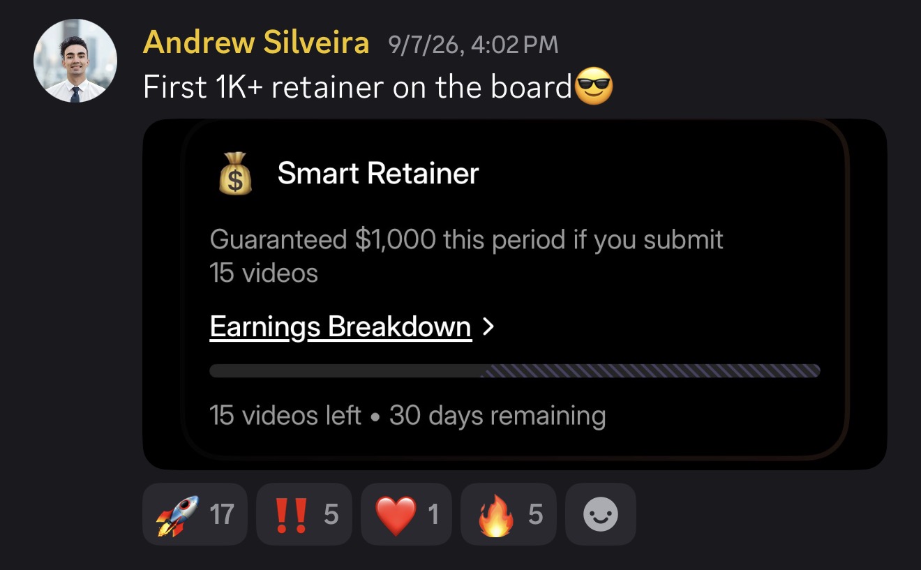 Fitness UGC creator result and social proof screenshot 29